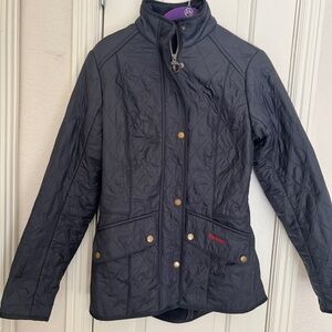 Barbour Dark Blue Quilted Utility Jacket